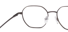 Load image into Gallery viewer, Gunmetal Geometric Full Rim Unisex Eyeglasses by Vincent Chase-218986