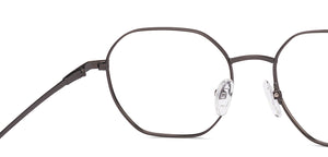 Gunmetal Geometric Full Rim Unisex Eyeglasses by Vincent Chase-218986