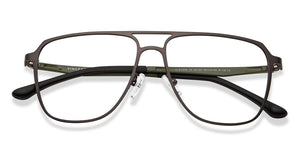 Black Aviator Full Rim Unisex Eyeglasses by Vincent Chase Online-201321