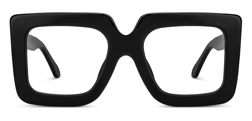 Black Square Full Rim Unisex Eyeglasses by Vincent Chase-206572