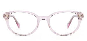 Pink Transparent Round Full Rim Women Eyeglasses by Vincent Chase-206656