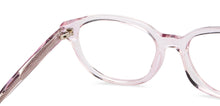 Load image into Gallery viewer, Pink Transparent Round Full Rim Women Eyeglasses by Vincent Chase-206656