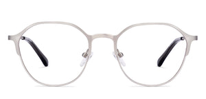 Silver Geometric Full Rim Unisex Eyeglasses by Vincent Chase-224216