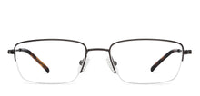 Load image into Gallery viewer, Black Rectangle Half Rim Unisex Eyeglasses by Vincent Chase-207968