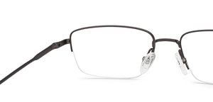 Black Rectangle Half Rim Unisex Eyeglasses by Vincent Chase-207968