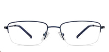 Load image into Gallery viewer, Blue Rectangle Half Rim Unisex Eyeglasses by Vincent Chase Online-207969