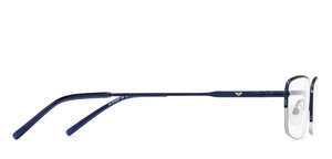 Blue Rectangle Half Rim Unisex Eyeglasses by Vincent Chase Online-207969