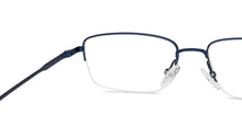 Load image into Gallery viewer, Blue Rectangle Half Rim Unisex Eyeglasses by Vincent Chase Online-207969