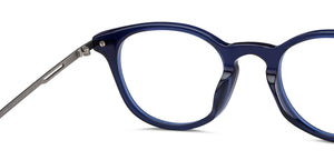 Blue Round Full Rim Unisex Eyeglasses by Vincent Chase-208238