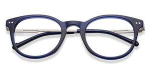 Blue Round Full Rim Unisex Eyeglasses by Vincent Chase-208238