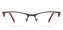 Load image into Gallery viewer, Gunmetal Cat Eye Half Rim Women Eyeglasses by Vincent Chase-208981