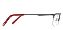 Load image into Gallery viewer, Gunmetal Cat Eye Half Rim Women Eyeglasses by Vincent Chase-208981