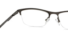 Load image into Gallery viewer, Gunmetal Cat Eye Half Rim Women Eyeglasses by Vincent Chase-208981