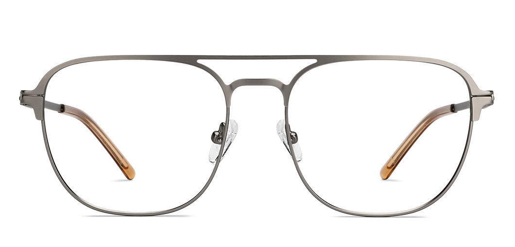 Gunmetal Square Full Rim Unisex Eyeglasses by Vincent Chase-212870