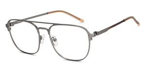 Gunmetal Square Full Rim Unisex Eyeglasses by Vincent Chase-212870