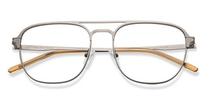 Gunmetal Square Full Rim Unisex Eyeglasses by Vincent Chase-212870