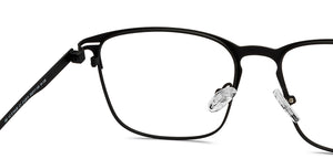 Black Square Full Rim Unisex Eyeglasses by Vincent Chase-212873
