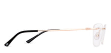 Load image into Gallery viewer, Gold Rectangle Rimless Unisex Eyeglasses by Vincent Chase-229634