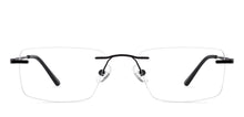 Load image into Gallery viewer, Black Rectangle Rimless Unisex Eyeglasses by Vincent Chase-217723