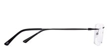 Load image into Gallery viewer, Black Rectangle Rimless Unisex Eyeglasses by Vincent Chase-217723