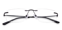 Load image into Gallery viewer, Black Rectangle Rimless Unisex Eyeglasses by Vincent Chase-217723