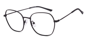 Black Geometric Full Rim Unisex Eyeglasses by Vincent Chase-219555