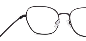 Black Geometric Full Rim Unisex Eyeglasses by Vincent Chase-219555