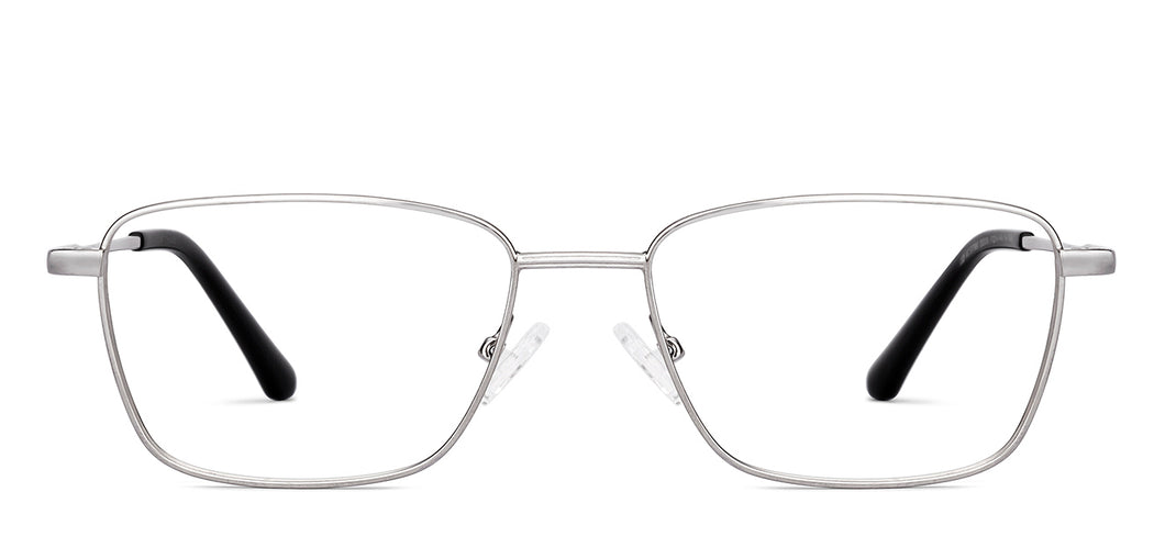 Gunmetal Rectangle Full Rim Unisex Eyeglasses by Vincent Chase Online-232038