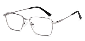 Gunmetal Rectangle Full Rim Unisex Eyeglasses by Vincent Chase Online-232038