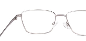 Gunmetal Rectangle Full Rim Unisex Eyeglasses by Vincent Chase Online-232038