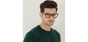 Black Square Full Rim Unisex Eyeglasses by Vincent Chase-233701