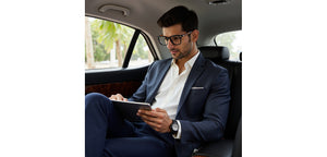 Black Square Full Rim Unisex Eyeglasses by Vincent Chase-233701