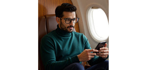 Black Square Full Rim Unisex Eyeglasses by Vincent Chase-233701