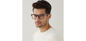 Dark Grey Square Full Rim Unisex Eyeglasses by Vincent Chase-233702