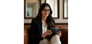 Dark Grey Square Full Rim Unisex Eyeglasses by Vincent Chase-233702