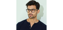 Load image into Gallery viewer, Black Rectangle Full Rim Unisex Eyeglasses by Vincent Chase-233703