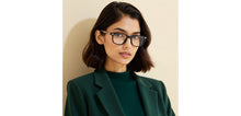 Load image into Gallery viewer, Black Rectangle Full Rim Unisex Eyeglasses by Vincent Chase-233703