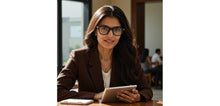 Load image into Gallery viewer, Black Rectangle Full Rim Unisex Eyeglasses by Vincent Chase-233703