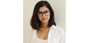 Dark Grey Rectangle Full Rim Unisex Eyeglasses by Vincent Chase-233704