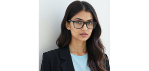 Dark Grey Rectangle Full Rim Unisex Eyeglasses by Vincent Chase-233704