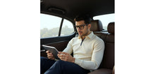 Load image into Gallery viewer, Dark Grey Rectangle Full Rim Unisex Eyeglasses by Vincent Chase-233704