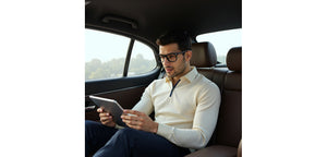 Dark Grey Rectangle Full Rim Unisex Eyeglasses by Vincent Chase-233704