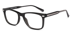 Dark Grey Rectangle Full Rim Unisex Eyeglasses by Vincent Chase-233704
