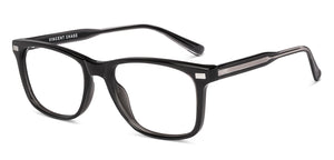 Dark Grey Rectangle Full Rim Unisex Eyeglasses by Vincent Chase-233704