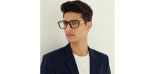 Load image into Gallery viewer, Black Rectangle Full Rim Unisex Eyeglasses by Vincent Chase-233707