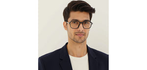Black Rectangle Full Rim Unisex Eyeglasses by Vincent Chase-233707