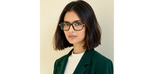 Load image into Gallery viewer, Black Rectangle Full Rim Unisex Eyeglasses by Vincent Chase-233707