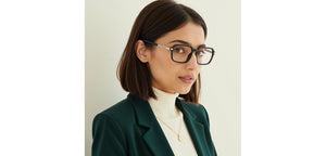 Black Rectangle Full Rim Unisex Eyeglasses by Vincent Chase-233707