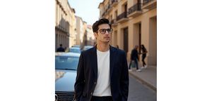 Black Rectangle Full Rim Unisex Eyeglasses by Vincent Chase-233707