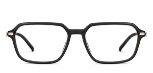 Black Rectangle Full Rim Unisex Eyeglasses by Vincent Chase-233707